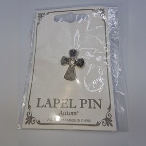 New Autom Cross Lapel Pin